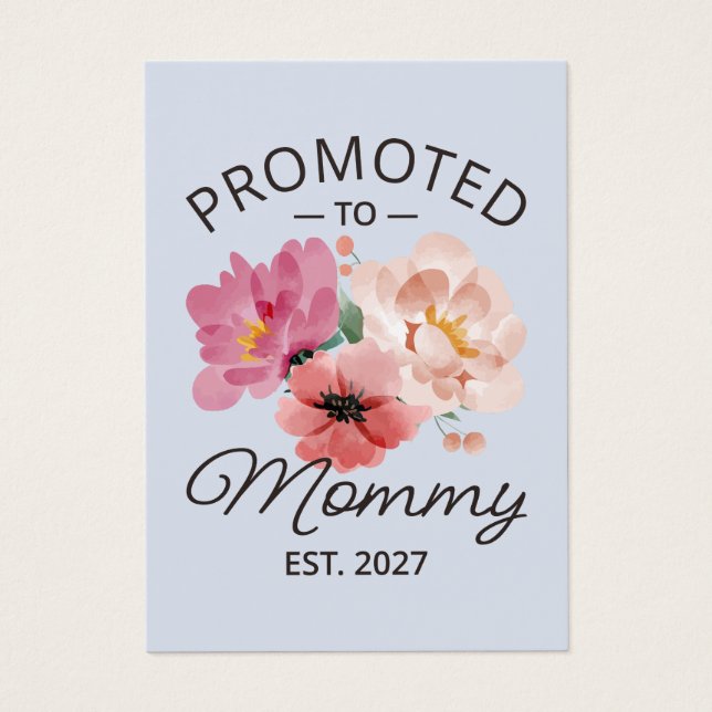 Promovida a Mamãe Est 2027 Anúncio de Nova Mamãe V (Frente)