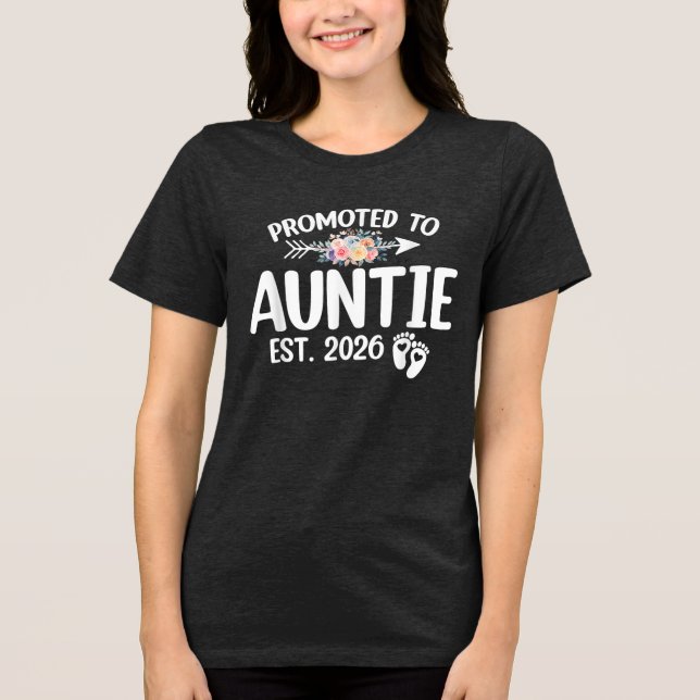 Promovido À Tia 2026 Anúncio De Gravidez (Frente)