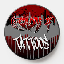 Pronto 4 Tatuagens Personalizadas PopGrip