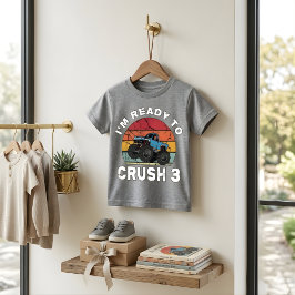 Pronto para Esmagar 3 Camiseta de Aniversário de C