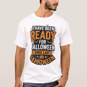 Pronto Para O Halloween Camisa Vintage Assustadora