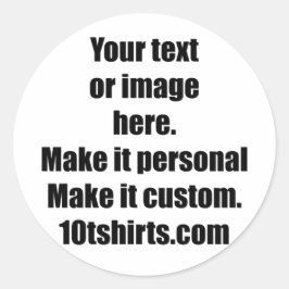 Pronto para personalizar adesivos de 3". Folha de 