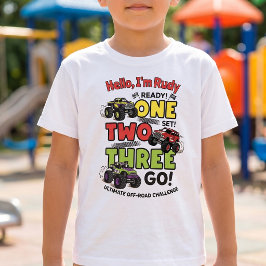 "Pronto, Partida, Já" Camiseta Infantil de Caminhã