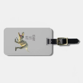 Pronto, Preparado, Ir - Etiqueta de Bagagem Dinoss