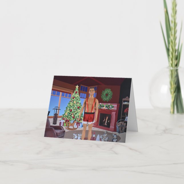 Prontos para o Natal. Cartão de Natal (Frente)