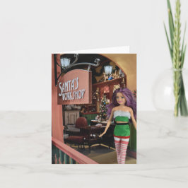 Prontos para o Natal. Cartão de Natal