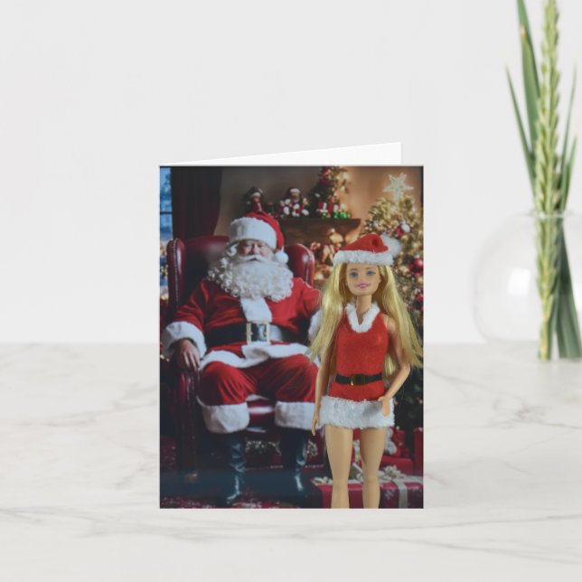 Prontos para o Natal. Cartão de Natal (Frente)