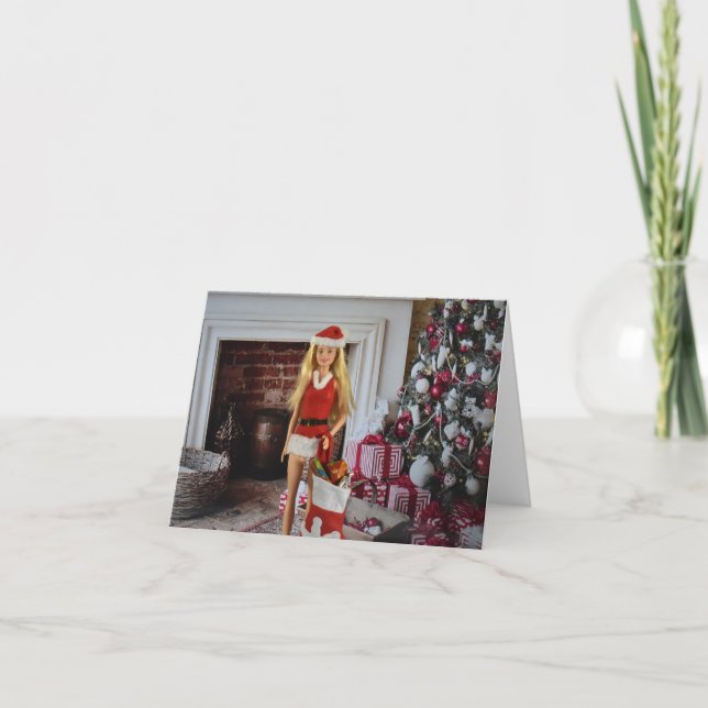 Prontos para o Natal. Cartão de Natal (Frente)