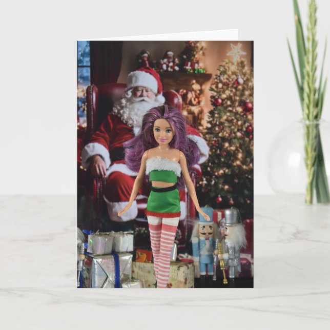 Prontos para o Natal. Cartão de Natal (Frente)