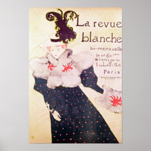 Propaganda de poster do "reexame Blanche La", 1895