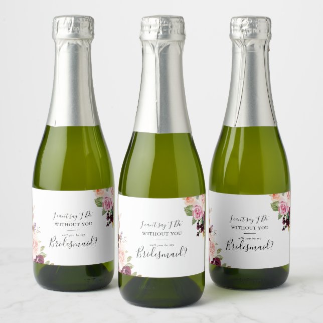 Proposta Botânica Rustic Floral Bridesmaid (Garrafas)