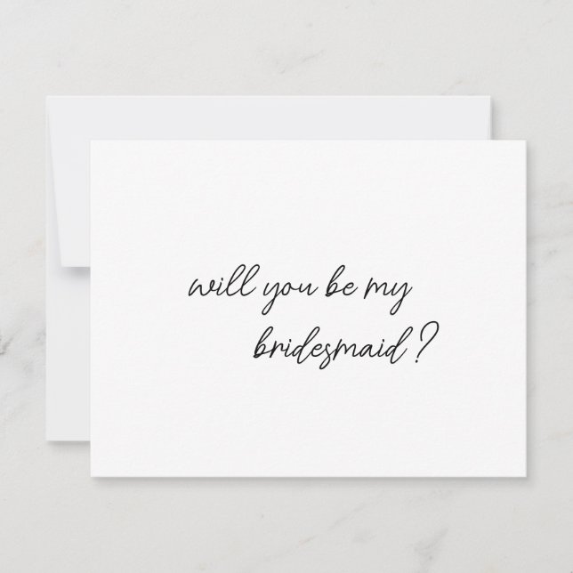 Proposta BRIDESMAID Cartão para dama de dama feliz (Frente)