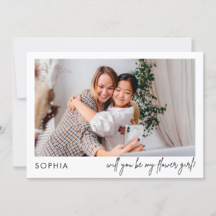 Proposta da Menina de Flor de Foto Preta para Chic