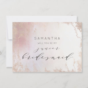 Proposta de Bridesmaid Júnior de Frost Rosa Esbran