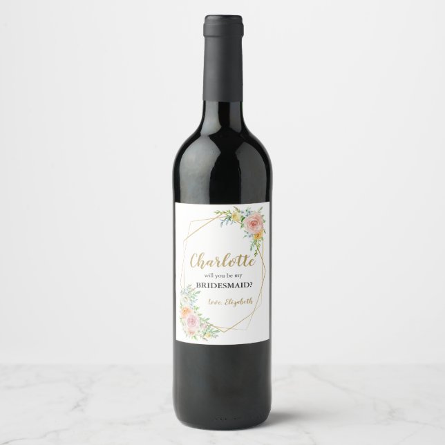 Proposta de Bridesmaid para o rótulo do vinho (Frente)