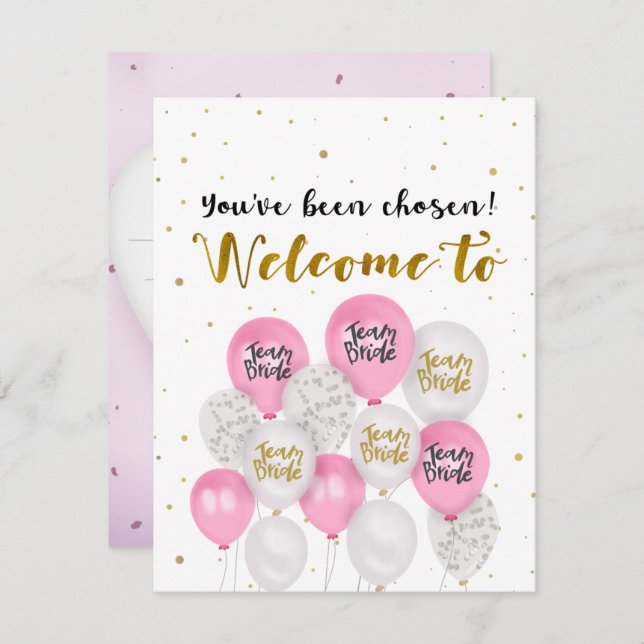 Proposta de Bridesmaids - Cartão (Frente/Verso)