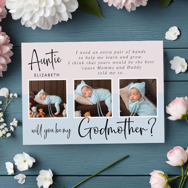 Proposta de Madrinha de Colagem de Fotos Moderna (Criador carregado)