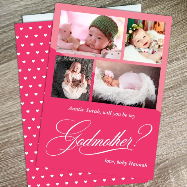 Proposta de Madrinha de Colagem de Fotos Moderna (Criador carregado)