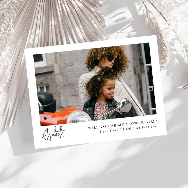 Proposta de Menina de Flor de Foto com Script Chic (Criador carregado)