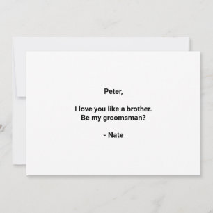 Proposta de Padrinho de casamento Engraçado de Cer