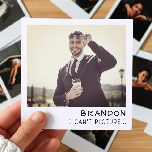 Proposta do Padrinho de casamento de fotografia in (Instant Camera Photo Retro Groomsman Proposal
)