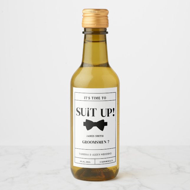 Proposta moderna de Padrinho de casamento minimali (Frente)