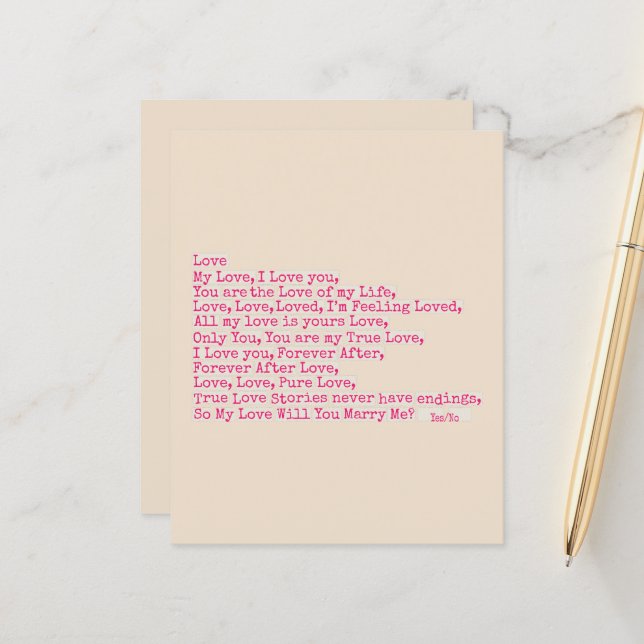 Proposta/Você Me Casado? (Frente/Verso In Situ)