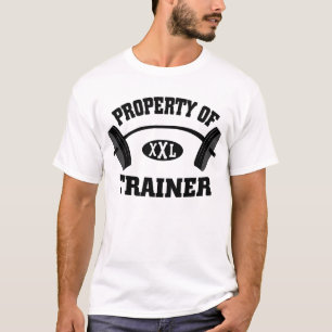 Propriedade da camisa do instrutor T do peso de