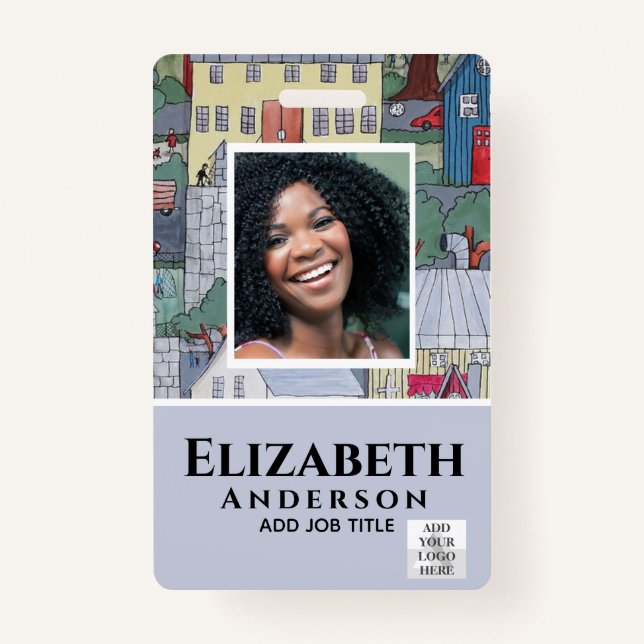 Propriedade de código de barras do CRACHÁ de FOTO  (Frente)