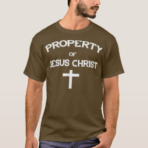 Propriedade de Jesus Cristo Camisa Cristã Faith Qu