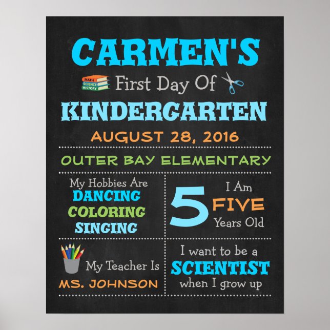 Props De Fotografia De Poster Para Crianças No Pri (Frente)