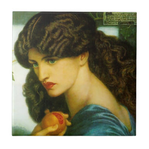 Proserpina por Rossetti Azulejo Cerâmico Pré-Rap