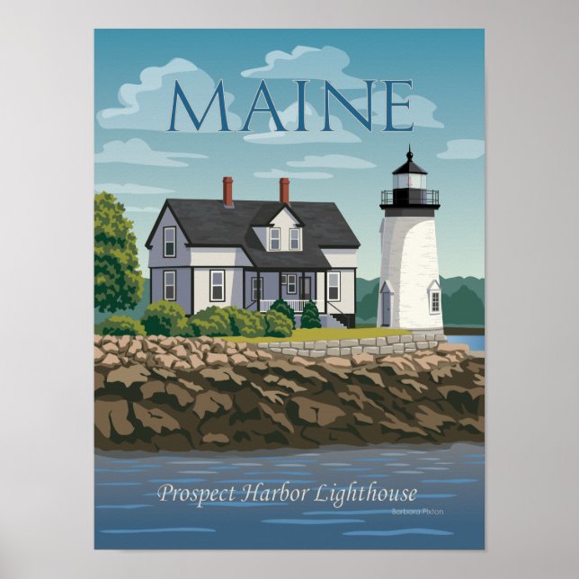 Prospect Harbor Lighthouse Poster (Frente)
