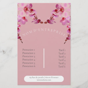 Prospecto 14 Cm X 21,6 Cm Flyer du tarif