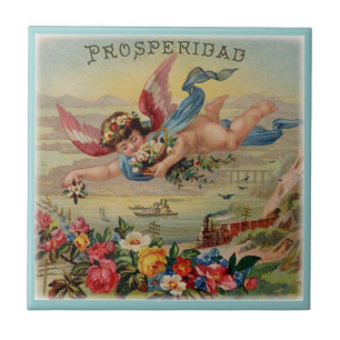 Prosperidade Angel prosperidade azulejo