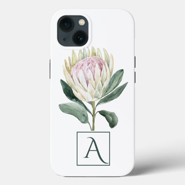 Protea com folhas Estojo para iPhone Case-Mate (Verso)
