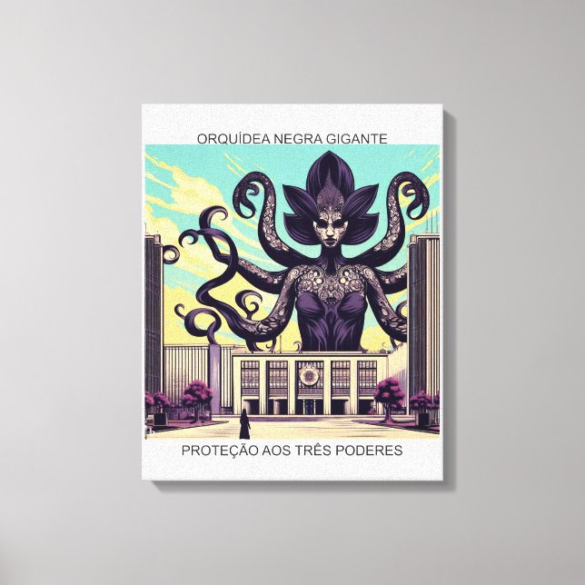 PROTEÇÃO AOS TRÊS PODERES - impressão em tela (Frente)