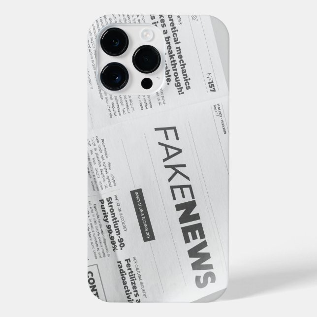 Protective Case for iPhone 14 pro with "Fake News" (Verso)