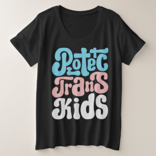 Proteger Camisas Trans Kids Plus-Size