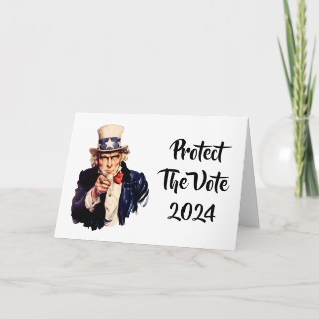 Proteger O Cartão De Votação 2024 (Frente)