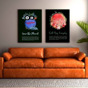 PROTEGER O PLANETA SALVAR A TERRA, Poster de Arte 