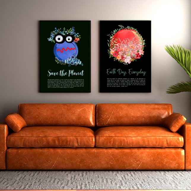 PROTEGER O PLANETA SALVAR A TERRA, Poster de Arte  (Criador carregado)
