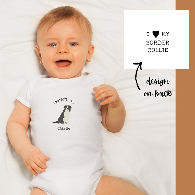 Protegido pela Camiseta de cão Collie de Borda (Criador carregado)