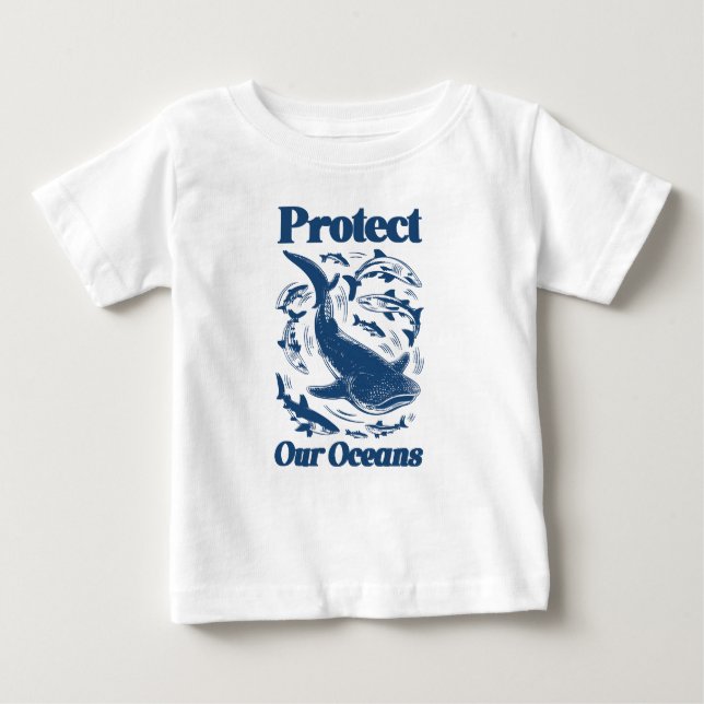 Proteja nossa camiseta oceânica (Frente)