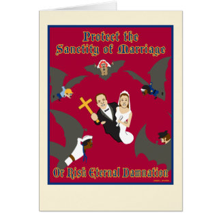 Proteja o cartão vazio do casamento