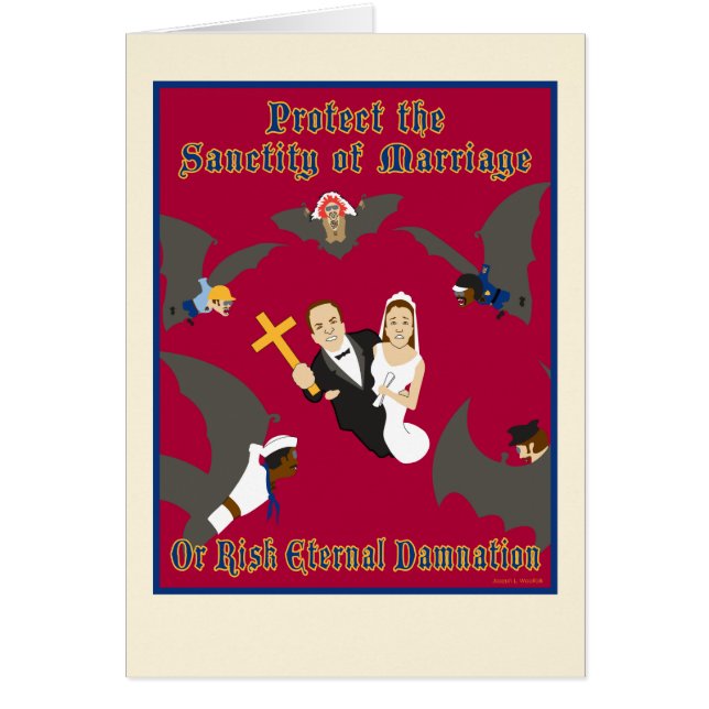 Proteja o cartão vazio do casamento (Frente)