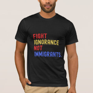 Protesto Contra Imigrantes Unisex Tee, Camisa Ativ