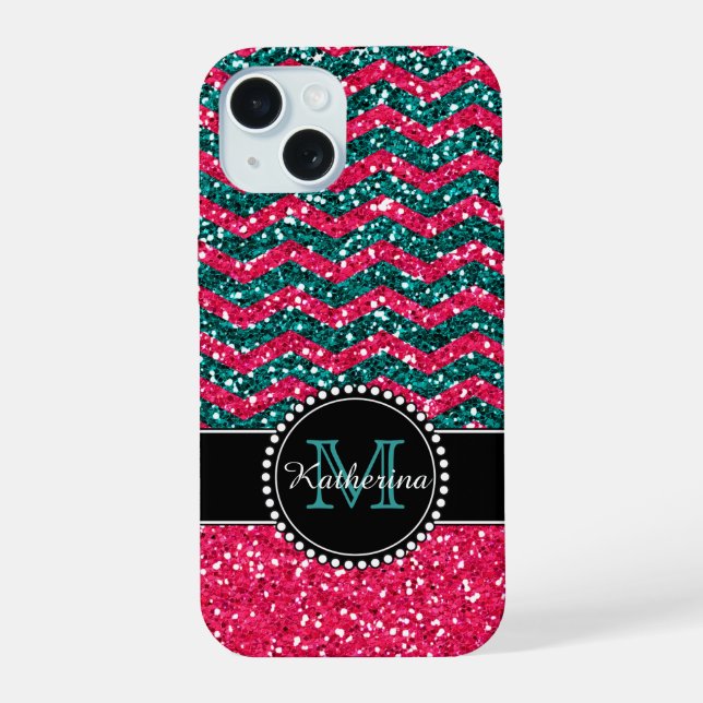 Protetor Personalizado com Glitter Azul e Rosa Che (Verso)
