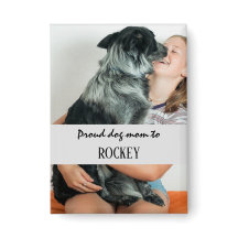 Proud dog mom personalized image and name pet