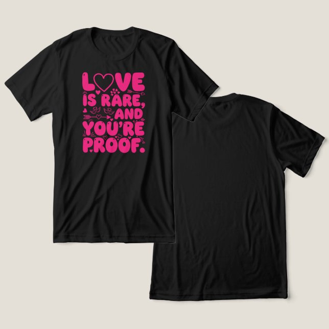 Prova de Amor Raro (Design Frente e Verso)